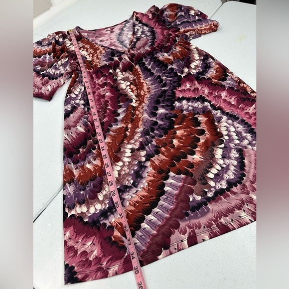 Wrangler Cowgirl Feather Print V-Neck Above Knee Tunic Dress - Picture 6 of 7